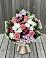 Букет цветов из: Альстромерии, Гвоздики, Розы и Хризантемы в Новое