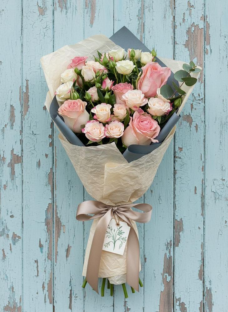 Букет цветов из: Розы в Новое