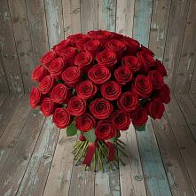 Букет 55 Красных роз Фридом #REPLACE_PRED# Новое