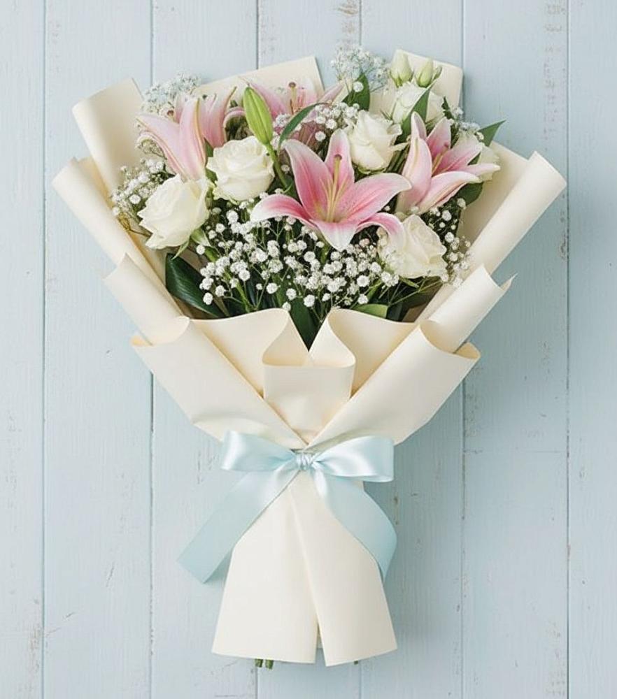 Букет цветов из: Лилии в Новое