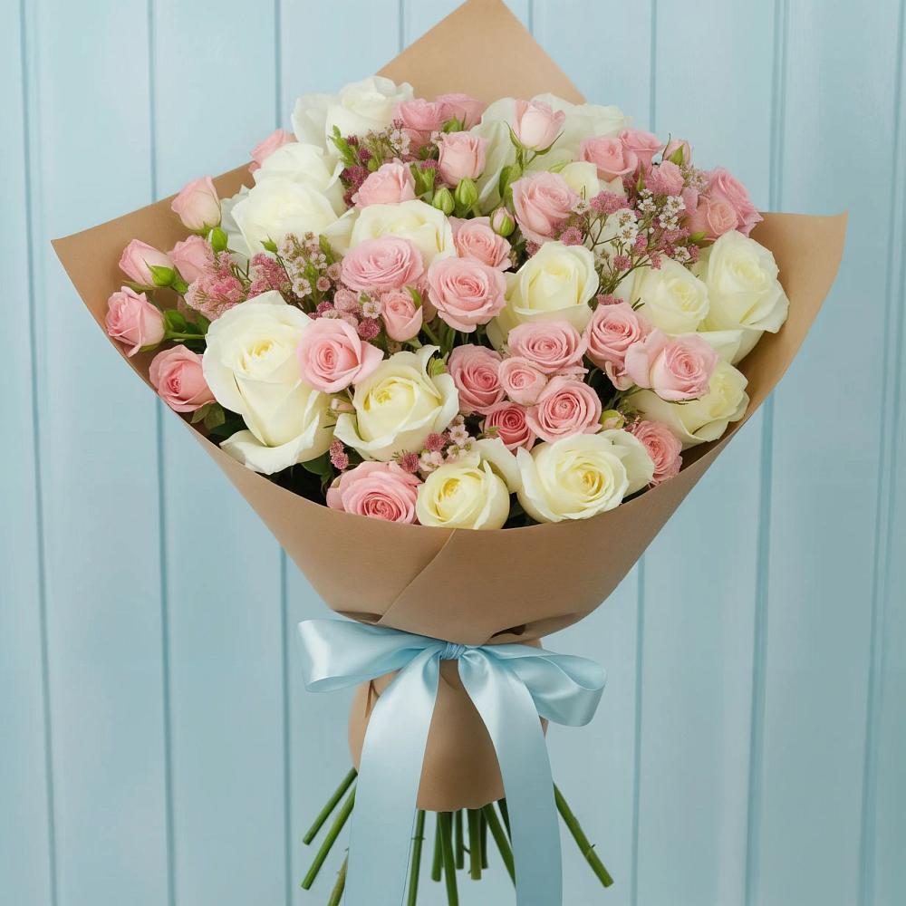 Букет цветов из: Розы в Новое