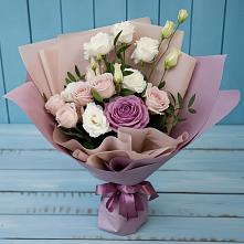 Букет цветов из:  Розы и Лизиантусы #REPLACE_PRED# Новое