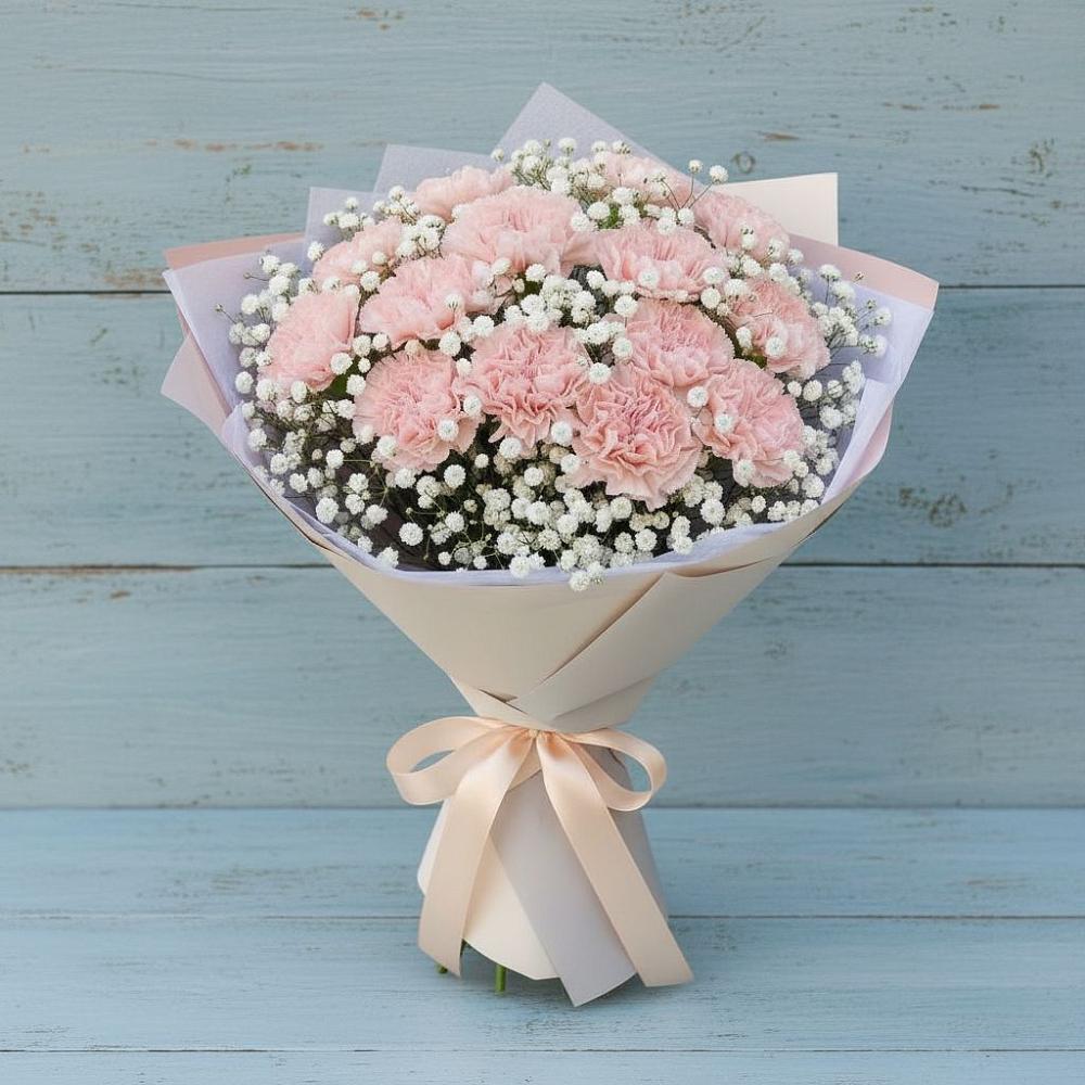 Букет цветов из: Гвоздики в Новое