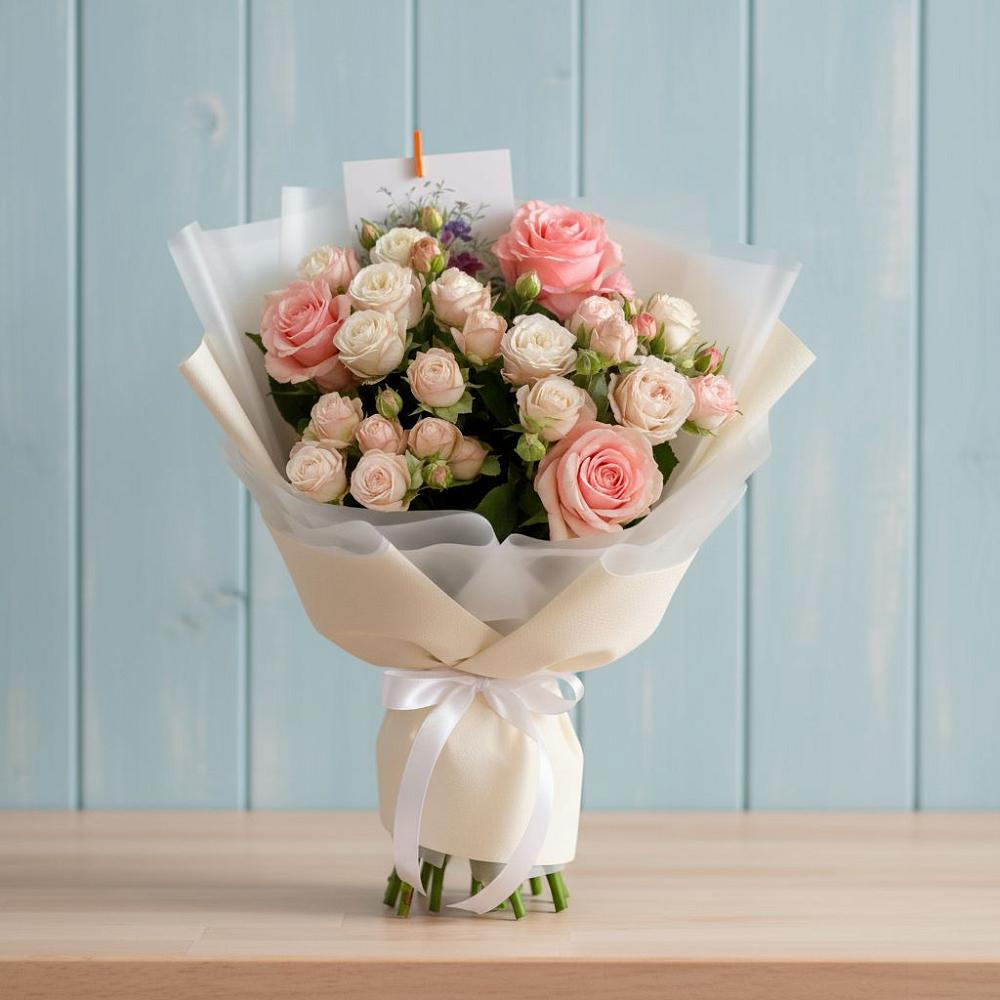 Букет цветов из: Розы в Новое