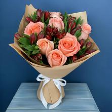 Букет цветов из:  Розы и Альстромерии #REPLACE_PRED# Новое