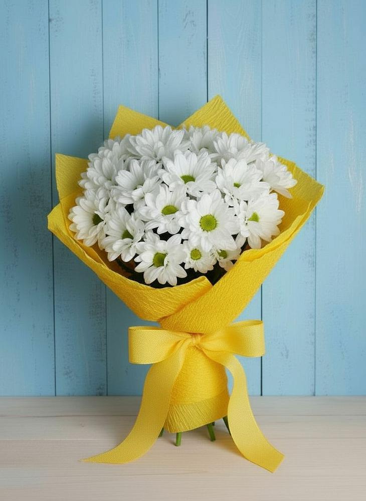 Букет цветов из: Хризантемы в Новое