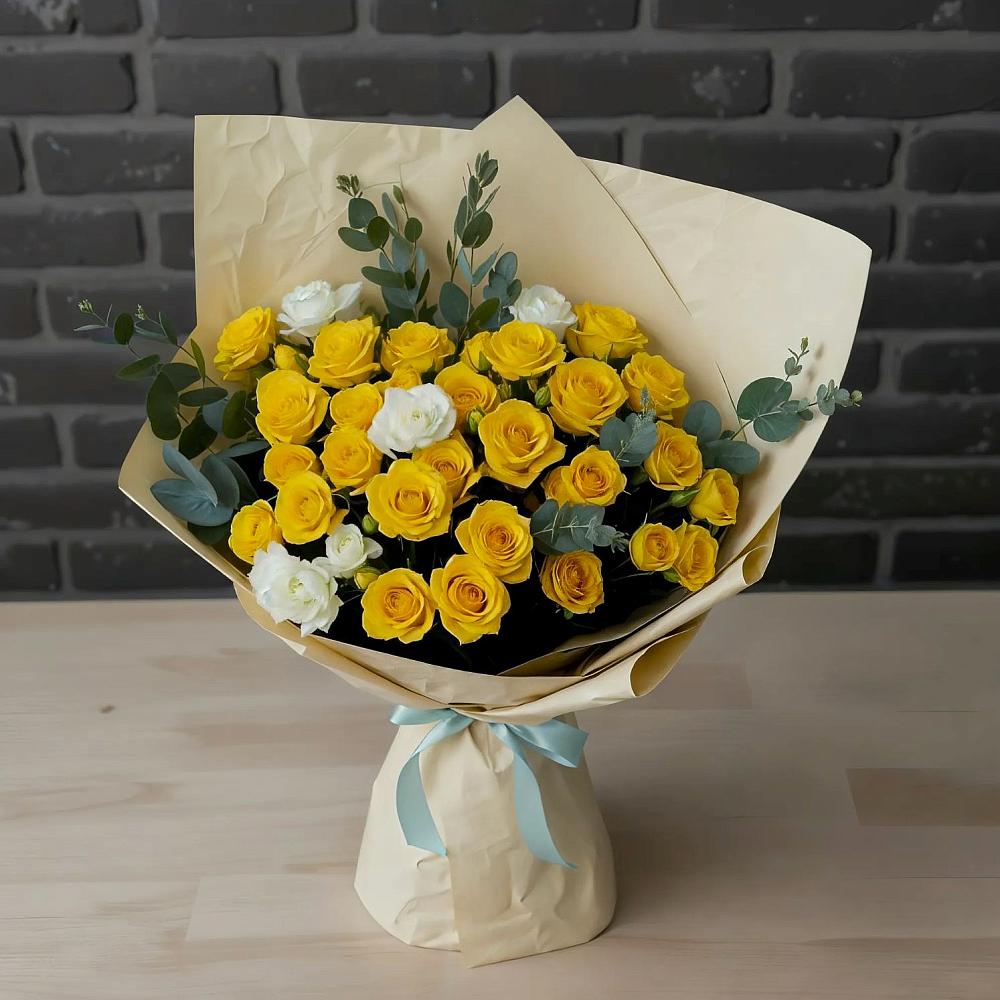 Букет цветов из: Розы в Новое