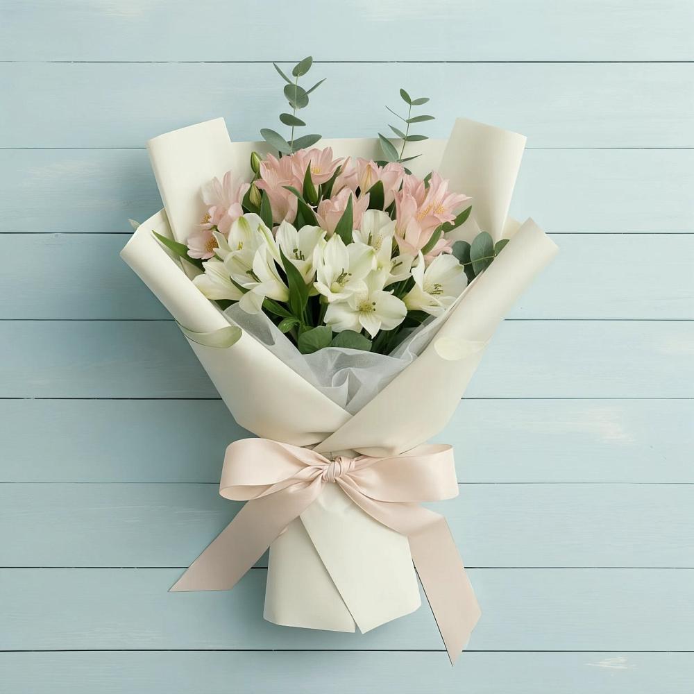 Букет цветов из: Альстромерии в Новое