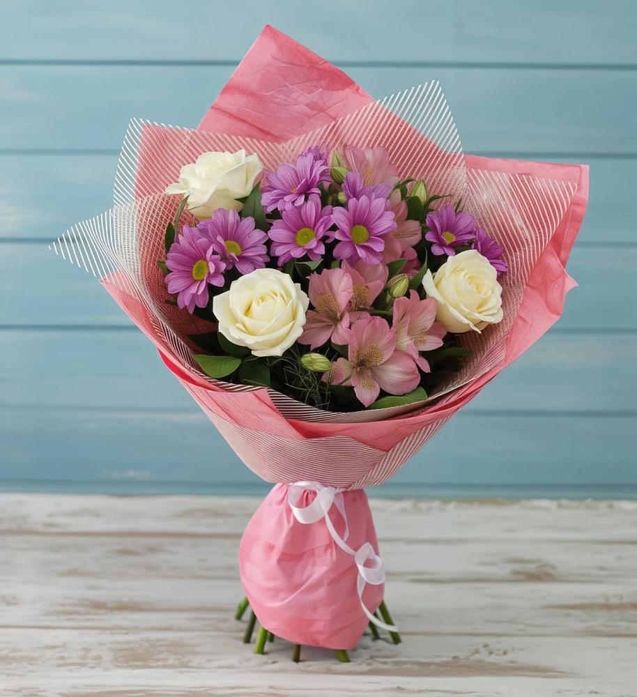 Букет цветов из: Герберы в Новое