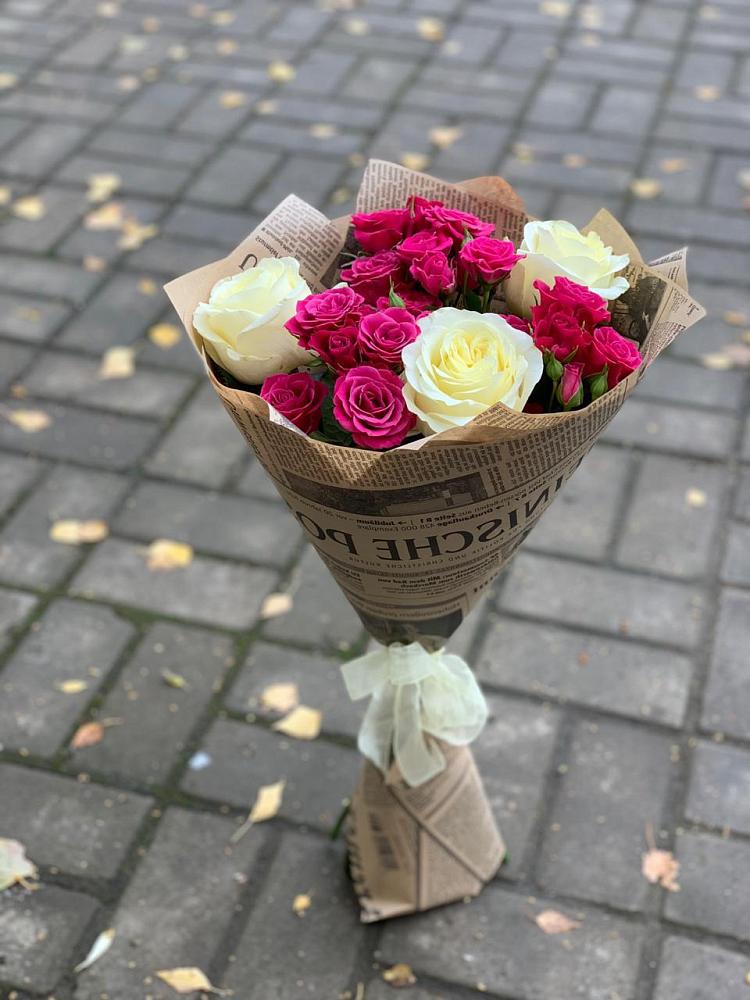 Букет цветов из: Розы в Новое