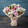 Букет цветов из: Хризантемы, Альстромерии и Розы в Новое
